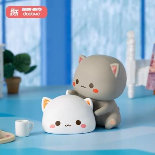Mitao Cat Second Generation Lucky Cat Blind Box Cheap Cute Cartoon Doll Hand Office Birthday Gift