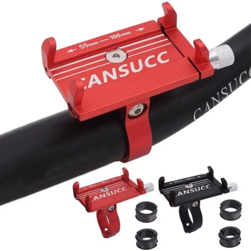 Aluminum Alloy Bicycle Phone Holder for Smartphone Adjustable Support GPS Bike Phone Stand Mount Bracket