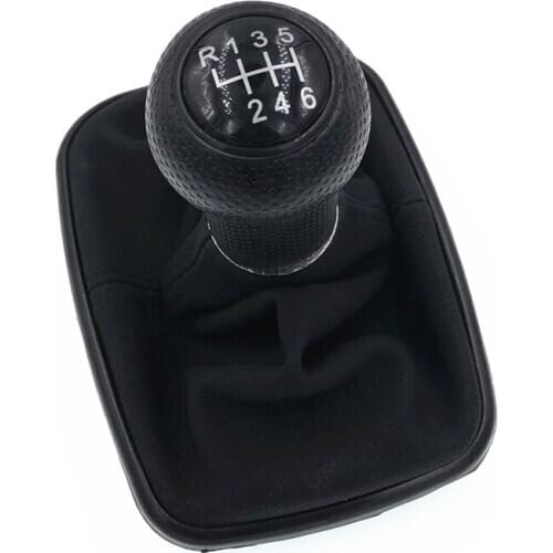 High Quality 6 Speed Car Gear Shift Knob Lever Shifter Gaitor Boot For VW 1999-2004 Golf 4 IV MK4 GTI R32 For Bora Jetta MT