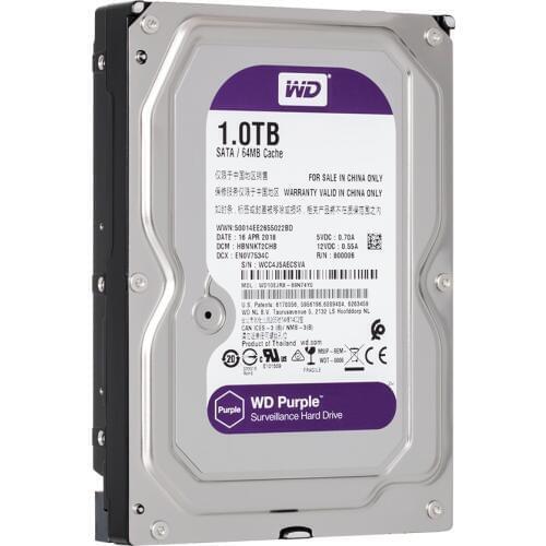 Western Digital Purple 1TB Hard Drive Disk For Security System WD10EJRX HDD 3.5" SATA DVR CCTV PC Surveillance Drives