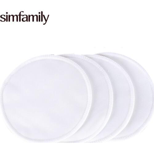 [simfamily]10PCS Bamboo Breast Pad Nursing Pads For Mum Waterproof Washable Feeding Pad Bamboo Reusable Breast Pads