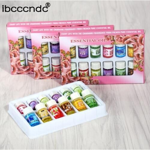 12 Pcs Natural Essential Oil Water Soluble Aromatherapy Lavender Oil For Diffuser Fragrance Air Care Wholesale Dropship