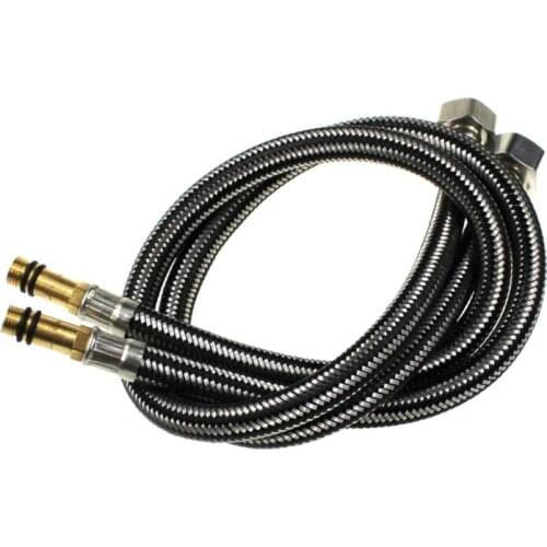 2pcs of G1/2 600mm Stainless Steel Flexible cold/hot mixer Faucet Water supply 4'' pipe Hoses of 60cm Free Shipping