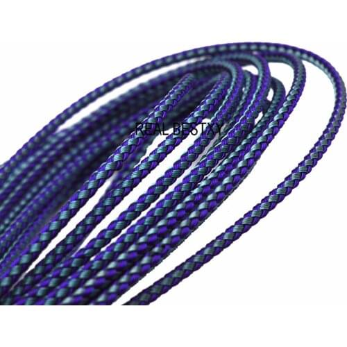 5m/lot Approx 3.4mm purple and sky blue stainless steel wire cords for bracelets making stainless steel threads cords