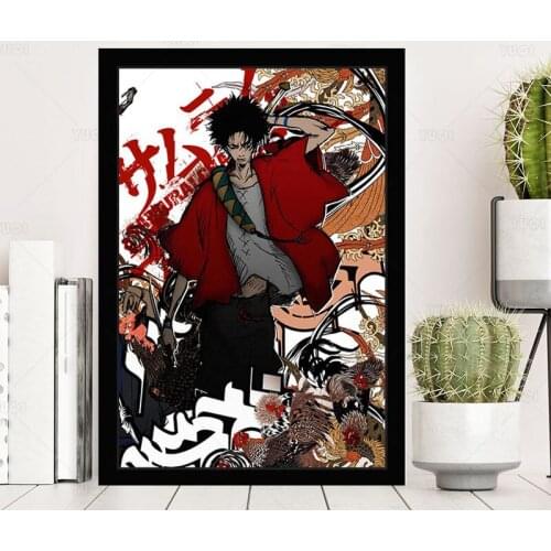 Samurai Champloo Japanese Adventure Action Anime Quality Canvas Painting Poster Kids Room Living Wall Art Home Decor Picture