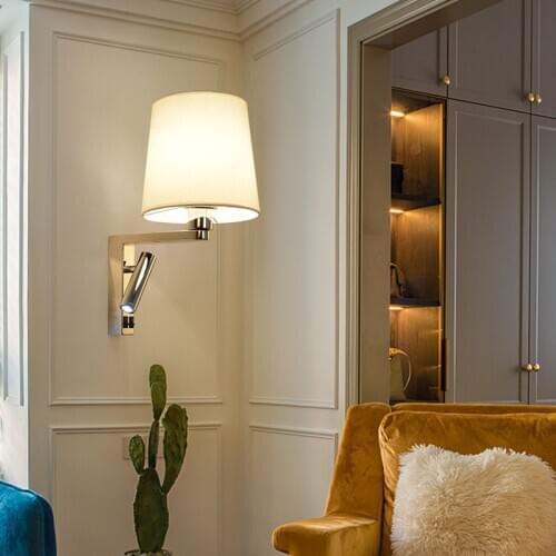 Atmospheric LED Stainless Steel Cloth Wall Lamp Living Room Dining Room Indoor Lighting LED Room Wall Lamp