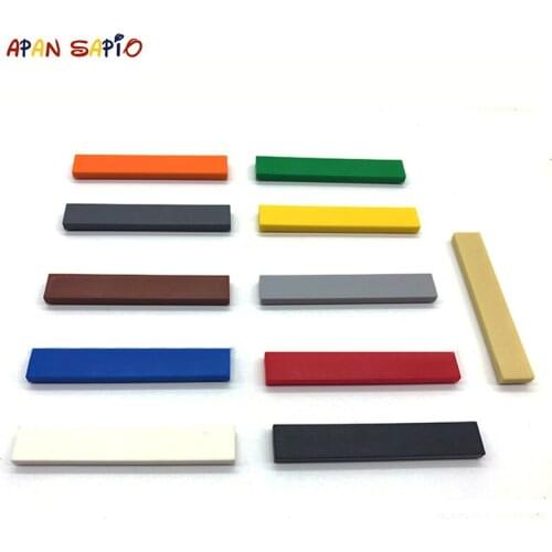 500pcs DIY Building Smooth 1x6 Blocks Figure Bricks11Colors Educational Creative Size Compatible With Brand Toys for Children