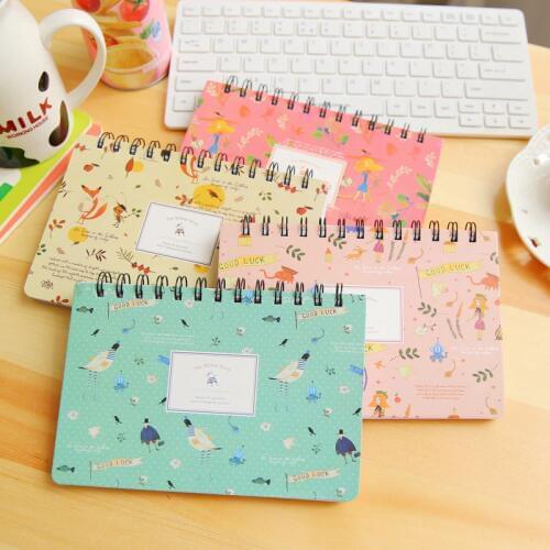 Blooming Flower Notebook Coil Spiral Planner Weekly Agenda Diary Book Stationery Papelaria Material Escolar Office Supplies