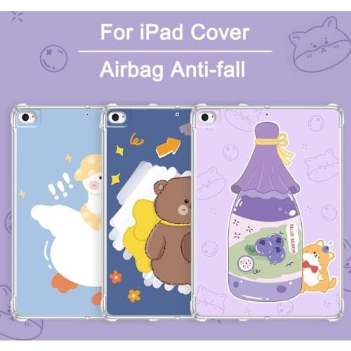 For New iPad Air 2 3 10.2 9.7 2018 2020 Air 4 10.9 Pro 11 Case TPU Silicon Transparent Cover For iPad Pro 10.5 inch Mini 2 3 4 5