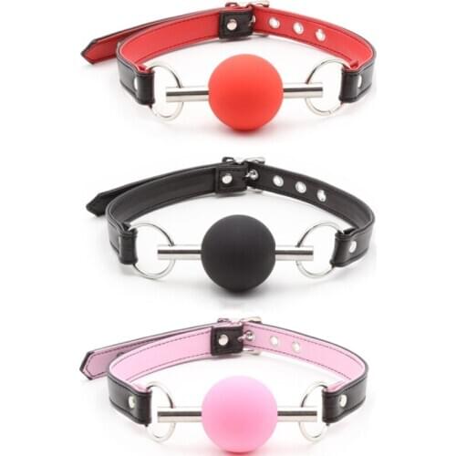 Adults Toys Silicone Ball Gag BDSM Sex Bondage Restraints Sex Ball Open Mouch Gag Erotic Accessories Sex Toys for Women