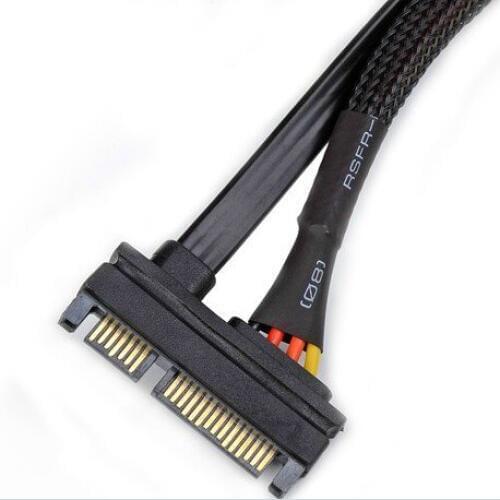 [PROW] CPP715MF 7+15 7 15 conjoined serial power cord cable, dual function Toward female head head