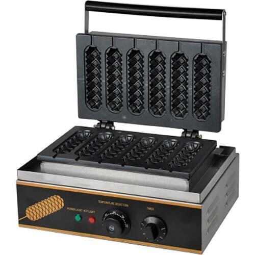 Commercial Snack Equipment Electric Hot Crisp Machine Five Grid Hot Dog Machine Desktop Maffei Hot Dog Crispy Machine FY-117