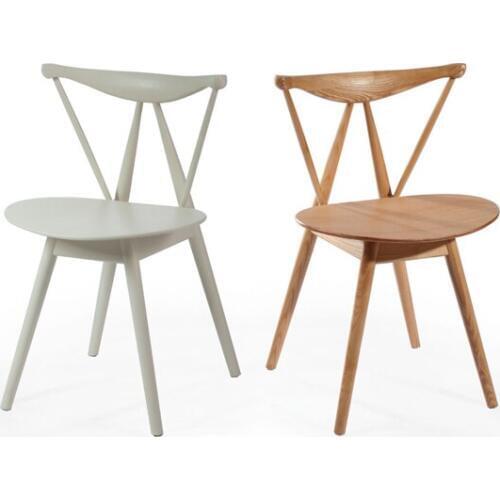 Dining room furniture solid wood side chair dinning Wood Chair famous design chair minimalist modern dining chair