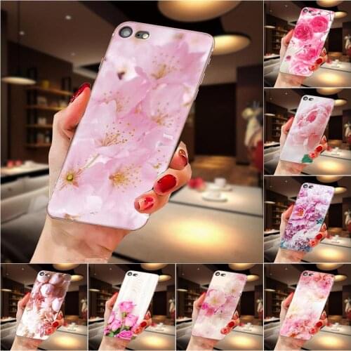 For Huawei Honor V30 20 Pro Mate 30 Pro Lite 20s NOVA 6 SE 5 P40 p30 lite Pro TPU Cute Case Drawn Peony Delicate Flower