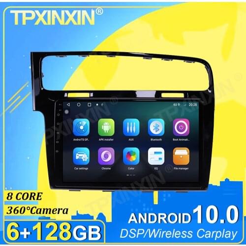 IPS Android 10 6+128G Carplay 360 Camera For Volkswagen Golf 2014-2018 Radio Multimedia Player Tape Recorder Video GPS Head Unit