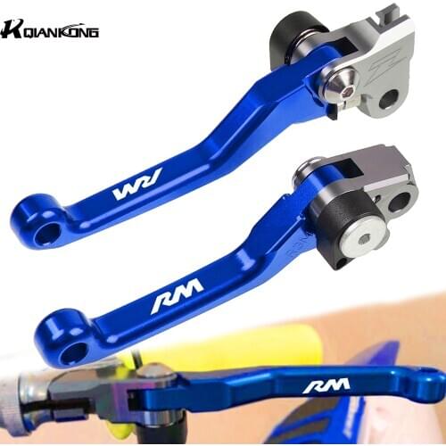 Dirt Bike Brakes Motorbike Adjustable CNC Aluminum Custom Made Brake Clutch Lever For Suzuki RM85 RM125 RM250 RM 85 125 250 LOGO