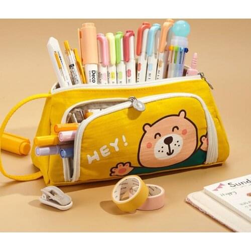 Large Capacity Cartoon Pencil Case Cute Stationery School Pouches For Girls Back To School Pencil Bag By Kevin&sasa Crafts