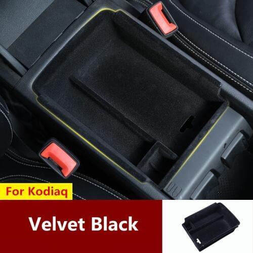 ABS Car Interior Organizer Armrest Storage Box for Skoda Kodiaq GT Stowing Tidying Accessories