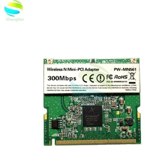 Network Card Atheros AR9223 300Mbps Mini PCI Wireless N WiFi Adapter PW-MN561 Mini-PCI WLAN Card for Acer Asus Dell Toshiba