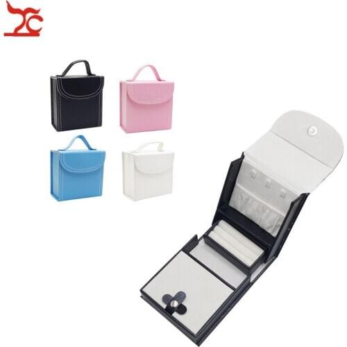 New Woodiness PU Leather Jewelry Box Organizer Makeup Travel Storage Case Birthday Ring Earrings Container Gift Boxes