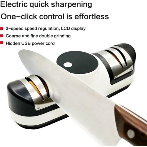 Kitchen special USB adjustable electric knife sharpener kitchen knife utility knife scissors sharpening household tool