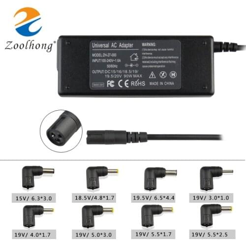 MAX 90W universal laptop charger adapter Automatic voltage regulation multi-function power supply 15V-20V with 8 DC Tips