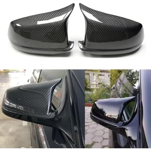 For BMW 5 Series F10 F11 2010-2013 Car Rearview Mirror Cover Side Wing Protect Frame Covers Real Carbon Fiber Style Trim Shell