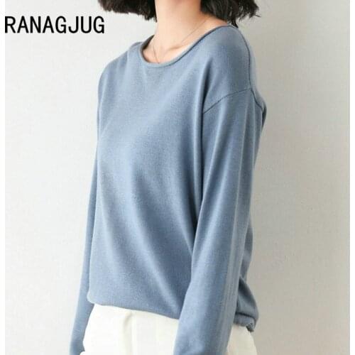 Knitting O Neck Womens Jumper New Korean Casual Ladies Tops Fashion Long Sleeve Woman Sweaters 2021 Autumn And Winter Clothes