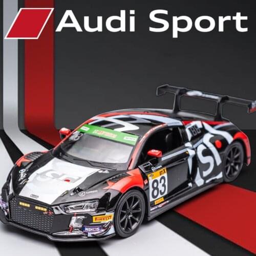 New 1:32 AUDI R8 LMS racing alloy car model die-casting and toy car model miniature model sports car childrens toy