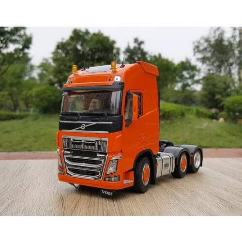 1/32 Scale Vol_vo FH16 750 Heavy Duty Truck Tractor 3-axle Orange Diecast Model Toy NIB