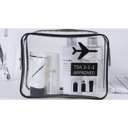 1 pcs TSA flight Storage Bag Toiletry Bag Make-up Travel Clear sport