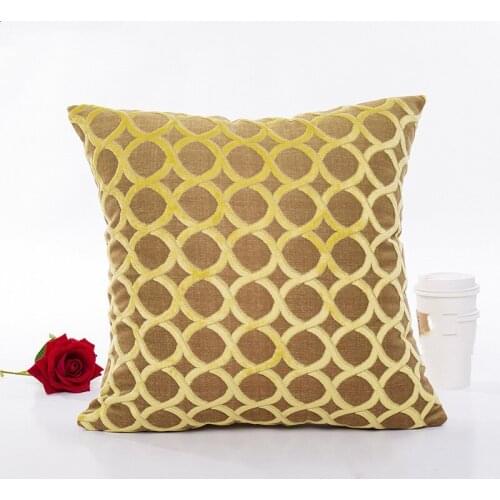 1pcs Home Decoration Cushion Cover Geometric Solid Color Sofa Chair Pillowcase 45*45CM Pillow Cover