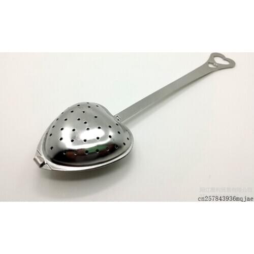 1000 PCS Heart Shape Tea Infuser Spoon Tea Strainer Stainless Steel Steeper Handle Table Tools