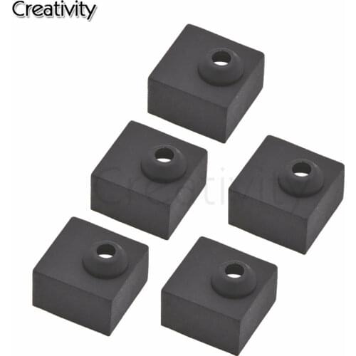 3pcs/lot Printer Silicone Sock Fit MK7 MK8 MK10 Aluminum Block J-head Hotend Extruder Heater Block Cover Hotend for CR-10 Ender3
