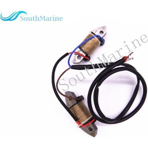 66T-85520-00 Charge Coil Assy Replaces for 2-Stroke Yamaha 40HP E40 40X M Outboard Engine
