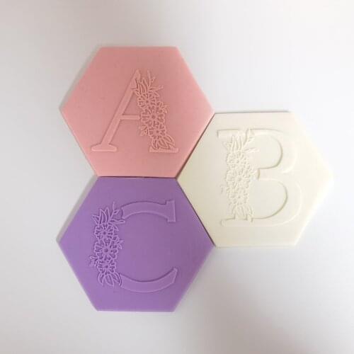 Acrylic Seal Letter Set Flora Cookie Stamp Deluxe Stamp Relief Stamper Cookie mould Stereoscopic pattern Mold