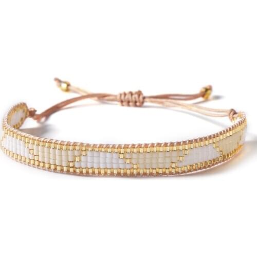 BLUESTAR Fashion Lady Simple Summer Bead Bracelets Handmade Woven MIYUKI Bead Bracelets Pulsera Mujer