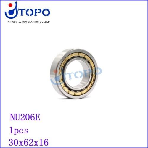 30*62*16 Cylinder roller bearing NU206E