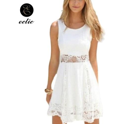 Guipure Lace Mesh Dress Embroidery Sukienka Mini Dress Sexy Club Wear Women Sleeveless Robe Femme Ete 2021 Kawaii Fashion Dress