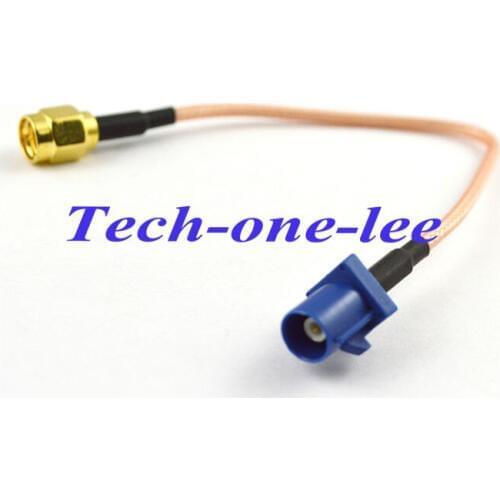 GPS antenna cable Fakra C plug to SMA plug connector Extension cable RG316 15CM