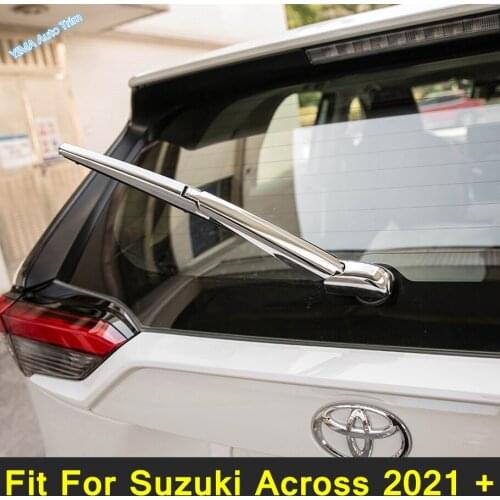 Chrome Rear Trunk Window Wiper Protection Cover Overlay Nozzle Garnish Trim ABS Exterior Refit Kit Fit For Suzuki Across 2021