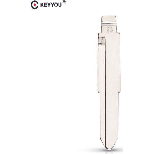 KEYYOU NO.23 Metal Blank Flip Folding Replacement Remote Car Uncut Key Blade Type For Old Mitsubishi For Suzuki Alto For Dongnan