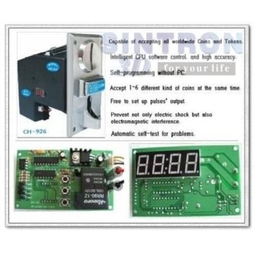 Multi Coin acceptor Selector mech CH-924 & time control timer board