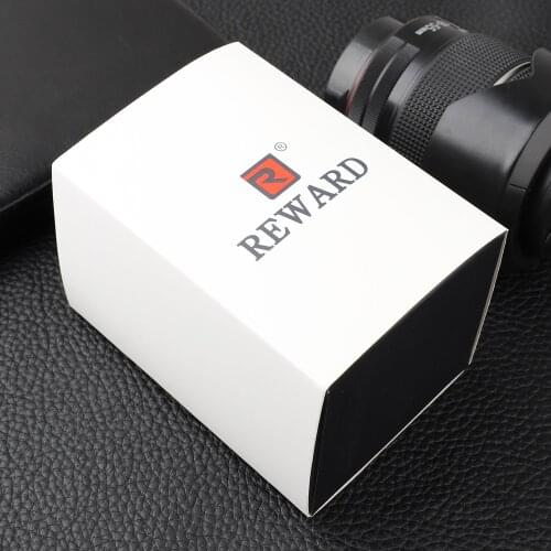REWARD Original Watch Box Top Brand Watches Stand Fashion Black Storage Safe Boxes Rectangle Gift Packing Box Clock Case Jewelry
