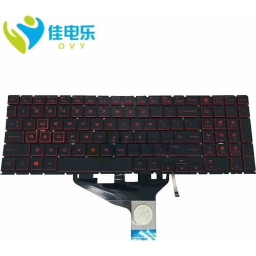 New backlight keyboard for HP OMEN 15 DC dc0001tx dc0087nr 15-DC0020NR 15-dc0086nr red keys keyboards US English 9Z.NF3BQ.101