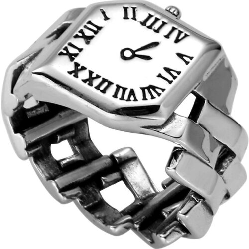 New Arrival Roman Numerals Watch Shape Open Ring Vintage Women Finger Ring Jewelry Gift for Love Friend