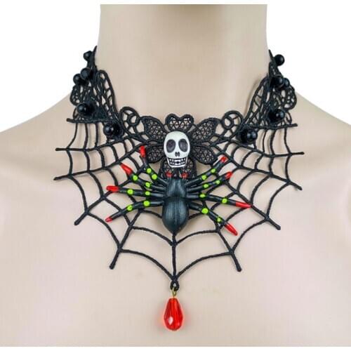 Necklace Halloween Clavicle Lace Bat Necklace Retro Vintage Chokers Necklaces & Pendants Statement Party Jewelry Gift