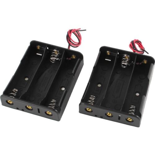 20pcs/lot MasterFire 3.7V Flat Tip Black Plastic 18650 Battery Storage Case Cover Box Holder for 3 x 18650 Batteries Case