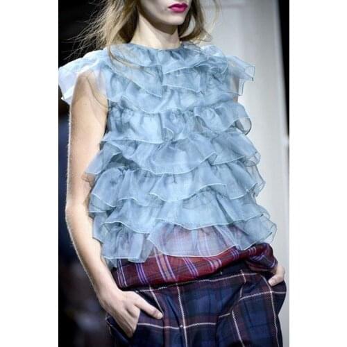 Fluffy Tops Women топ женский Women Blouse Ruffles Fashion ropa de mujer 2021 blusa feminina