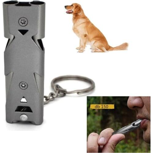 Pet Dog Cat Training Whistle Two-tone Flute German Shepherd Sound Repeller Outdoor Survival Parrot Training Whistle Pet Supplies